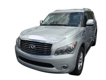 Load image into Gallery viewer, AVS 11-13 Infiniti QX56 Aeroskin Low Profile Hood Shield - Chrome
