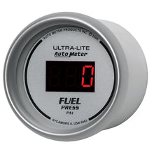 Load image into Gallery viewer, Autometer Ultra-Lite 52MM 5-100 PSI Digital Fuel Pressure Gauge
