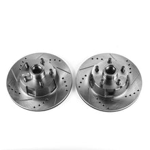Load image into Gallery viewer, Power Stop 1967 Ford Fairlane Front Evolution Drilled &amp; Slotted Rotors - Pair
