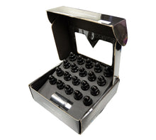 Load image into Gallery viewer, NRG 500 Series M12 X 1.5 Bullet Shape Steel Lug Nut Set - 21 Pc w/Lock Key - Black

