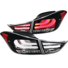 Load image into Gallery viewer, ANZO 2011-2013 Hyundai Elantra LED Taillights Black 4pc
