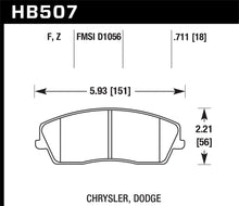 Load image into Gallery viewer, Hawk 09-10 Dodge Challenger SE/06-10 Charger SE/05-10 Chrysler 300 HPS Street Front Brake Pads
