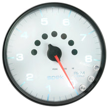 Load image into Gallery viewer, Autometer Spek-Pro Gauge Tachometer 5in 8K Rpm W/Shift Light &amp; Peak Mem White/Black
