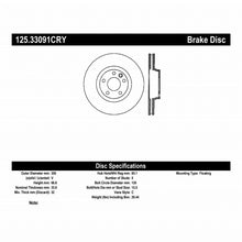 Load image into Gallery viewer, Centric Premium 03-18 Porsche Cayenne Front Right CRYO-STOP Rotor
