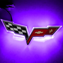Load image into Gallery viewer, Oracle Chevrolet Corvette C6 Illuminated Emblem - UV/Purple
