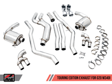 Load image into Gallery viewer, AWE Tuning 2019+ BMW M340i (G20) Non-Resonated Touring Edition Exhaust - Quad Chrome Silver Tips
