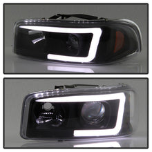 Load image into Gallery viewer, Spyder GMC Sierra 1500/2500/3500 99-06 V2 Projector Headlights - DRL - Black PRO-YD-CDE00V2-LB-BK
