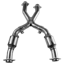 Load image into Gallery viewer, Kooks 99-04 Ford Mustang GT GT Bullitt 1-3/4 x 3 Header &amp; Green Catted X-Pipe Kit

