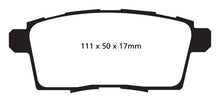 Load image into Gallery viewer, EBC 06-08 Ford Edge 3.5 2WD Redstuff Rear Brake Pads
