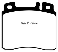 Load image into Gallery viewer, EBC 98-99 Mercedes-Benz CL500 5.0 Redstuff Front Brake Pads
