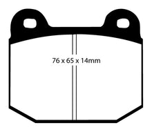 Load image into Gallery viewer, EBC 99-03 Mitsubishi Lancer Evolution 2.0 Turbo Redstuff Rear Brake Pads
