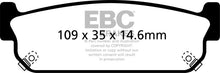 Load image into Gallery viewer, EBC 93-97 Infiniti J30 3.0 Yellowstuff Rear Brake Pads
