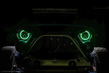 Load image into Gallery viewer, Oracle 7in High Powered LED Headlights - Black Bezel - ColorSHIFT 2.0
