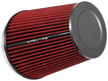 Load image into Gallery viewer, Spectre HPR Conical Air Filter 6in. Flange ID / 7.719in. Base OD / 8.5in. Tall - Red
