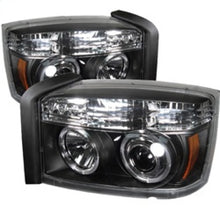 Load image into Gallery viewer, Spyder Dodge Dakota 05-07 Projector Headlights LED Halo Black High H1 Low H1 PRO-YD-DDAK05-BK
