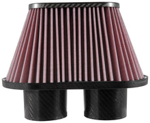 Load image into Gallery viewer, K&amp;N Universal Air Filter - 3in Dual Flange / 10x5.125in Base / 6.375x3.0625in Top / 5.5in Height
