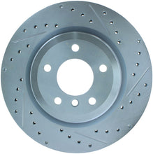 Load image into Gallery viewer, StopTech Select Sport 07-13 BMW 335i Slotted &amp; Drilled Vented Left Rear Brake Rotor
