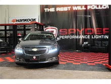 Load image into Gallery viewer, Spyder Chevy Cruze 11-14 Projector Headlights LED Halo -DRL Blk High H1 Low H7 PRO-YD-CCRZ11-DRL-BK
