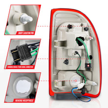 Load image into Gallery viewer, ANZO 1997-2004 Dodge Dakota LED Taillights Chrome Housing Red Lens Pair
