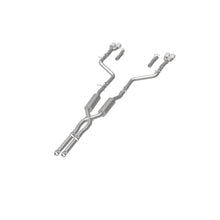 Load image into Gallery viewer, MagnaFlow Cat-Back, SS, 2.5in, Quad Split Rear 3.5in Tip 2015 Dodge Challenger 3.6L V6

