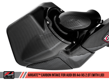 Load image into Gallery viewer, AWE Tuning Audi B9 A4/A5 2.0T Quattro Carbon Fiber AirGate Intake w/ Lid
