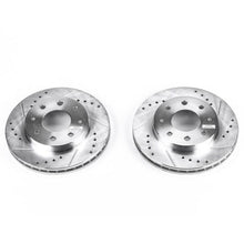 Load image into Gallery viewer, Power Stop 91-93 Eagle GTX Front Evolution Drilled &amp; Slotted Rotors - Pair
