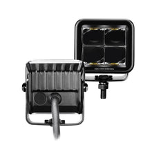 Load image into Gallery viewer, Go Rhino Xplor Blackout Series Cube LED Spot Light Kit (Surface/Threaded Stud Mnt) 2x2 - Blk (Pair)
