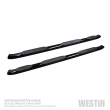 Load image into Gallery viewer, Westin 2019 Chevrolet Silverado Double Cab w/ 6.5in Bed PRO TRAXX 5 W2W Oval Nerf Step Bars - Black
