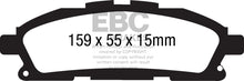 Load image into Gallery viewer, EBC 11+ Nissan Quest 3.5 Yellowstuff Front Brake Pads
