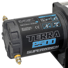 Load image into Gallery viewer, Superwinch 2500 LBS 12V DC 3/16in x 40ft Steel Rope Terra 2500 Winch - Gray Wrinkle
