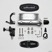 Load image into Gallery viewer, Wilwood HV Tandem M/C Kit w L/H Bracket &amp; Prop Valve - 1 1/8in Bore Ball Burnished
