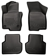 Load image into Gallery viewer, Husky Liners 2011 Volkswagen Jetta (Sedan) WeatherBeater Combo Black Floor Liners
