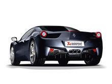 Load image into Gallery viewer, Akrapovic 10-15 Ferrari 458 Italia/458 Spyder Slip-On Line (Titanium) w/ Carbon Tips
