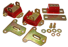 Load image into Gallery viewer, Energy Suspension 69-72 Camaro/70-73 Monte Carlo Red Complete Motor&amp;Trans Mount Set Zinc Finish

