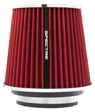 Load image into Gallery viewer, Spectre Adjustable Conical Air Filter 5-1/2in. Tall (Fits 3in. / 3-1/2in. / 4in. Tubes) - Red
