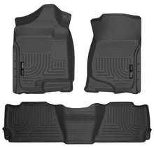 Load image into Gallery viewer, Husky Liners 07-13 GM Escalade/Suburban/Yukon WeatherBeater Black Front &amp; 2nd Seat Floor Liners
