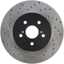 Load image into Gallery viewer, StopTech 04 Lexus RX330 SportStop Slotted &amp; Drilled Right Rear Rotor
