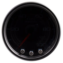 Load image into Gallery viewer, Autometer Spek-Pro Gauge Fuel Press 2 1/16in 100psi Stepper Motor W/Peak &amp; Warn Blk/Smoke/Blk
