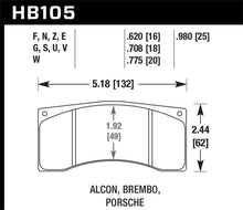 Load image into Gallery viewer, Hawk Brembo/Alcon DTC-60 Race Brake Pad Sets
