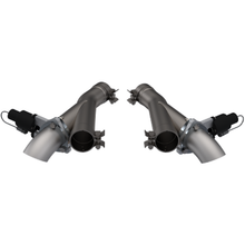 Load image into Gallery viewer, QTP 2018+ Jeep Grand Cherokee Trackhawk 2.75in 304SS Aggressor Cutout Dual Mid Pipes

