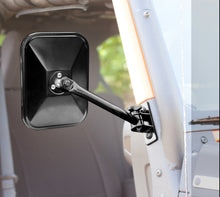 Load image into Gallery viewer, Rugged Ridge 97-18 TJ JK Black Rectangular Quick Release Mirrors

