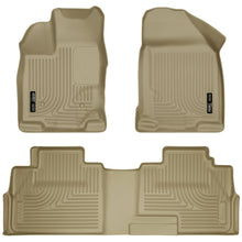 Load image into Gallery viewer, Husky Liners 07-13 Ford Edge / 07-13 Lincoln MKX Weatherbeater Tan Front &amp; 2nd Seat Floor Liners

