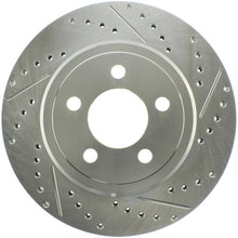 Load image into Gallery viewer, StopTech Select Sport 2011-2012 Dodge Challenger RT Drilled and Slotted Rear Left Brake Rotor
