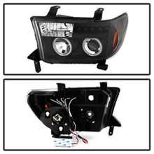 Load image into Gallery viewer, Spyder Toyota Tundra 07-13 Projector Headlights CCFL Halo LED Blk PRO-YD-TTU07-CCFL-BK
