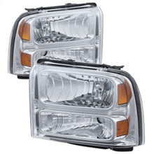 Load image into Gallery viewer, Xtune Ford F250/350/450 Super Duty 05-07 Crystal Headlights Chrome HD-JH-FS05-AM-C
