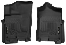 Load image into Gallery viewer, Husky Liners 17-24 Nissan Titan Crew Cab/16-24 Titan XD Crew Cab X-Act Front Floor Liner Set Black
