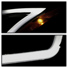 Load image into Gallery viewer, xTune 13-15 Nissan Sentra DRL LED Light Bar Proj Halogen Headlights - Blk Smoke (PRO-JH-NS13-LB-BSM)
