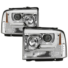 Load image into Gallery viewer, Spyder Platinum Ford F250/350/450 05-07 High-Power LED Module Proj. Headlights-Chrome (PRO-YD-FS05V2
