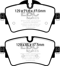 Load image into Gallery viewer, EBC 14+ Mini Hardtop 2.0 Turbo Cooper S Redstuff Front Brake Pads
