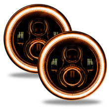 Load image into Gallery viewer, Oracle 7in High Powered LED Headlights - Black Bezel - Amber
